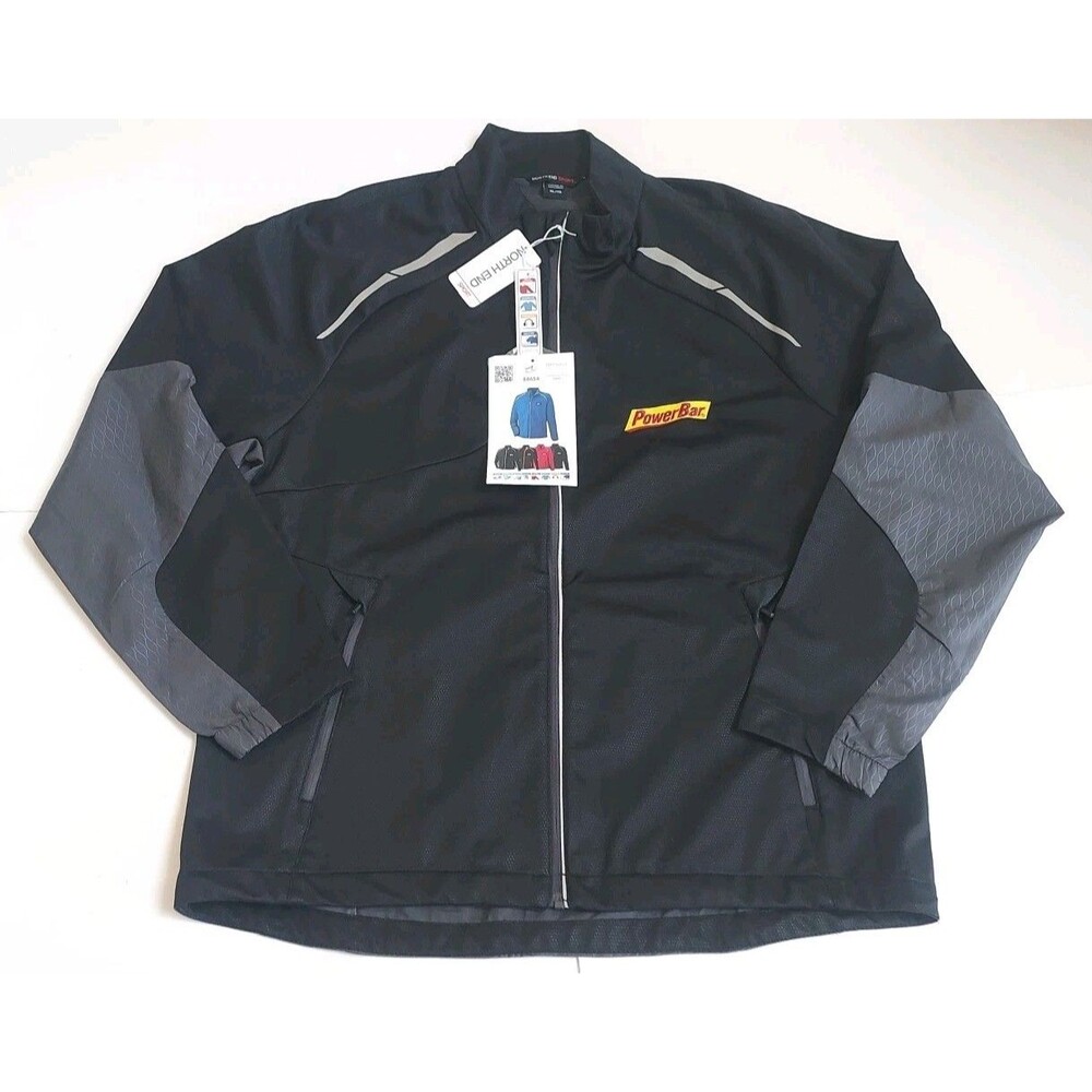 NWT Mens Black/Gray North End Hybrid Performance Sport Soft Shell Jacket Size XL